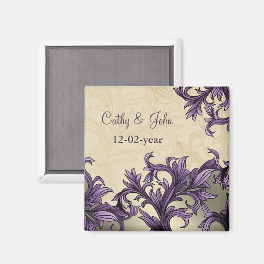 Paarse  ivooroorlog magneet (Voorkant / Achterkant)