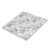  Paarse ivoren lavendelbloemen Tegeltje (Zijkant)