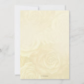 Paarse ivoren Rozen  Bridal Tea nodigt uit Kaart (Achterkant)