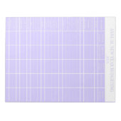 Paarse jaarlijkse nieuwjaarsbudgettering notitieblok (Voorkant)