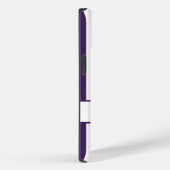 Paarse jaarstrips met monogram Case-Mate iPhone case (Achterkant / Rechts)