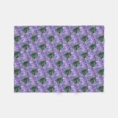 Paarse Jacaranda-boombloemen Fleece Deken (Voorkant (Horizontaal))