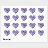 Paarse Jacaranda-boombloemen Hart Sticker (Vel)