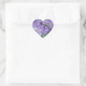 Paarse Jacaranda-boombloemen Hart Sticker (Tas)