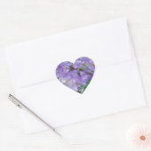 Paarse Jacaranda-boombloemen Hart Sticker (Envelop)