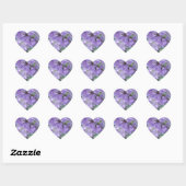 Paarse Jacaranda-boombloemen Hart Sticker (Vel)