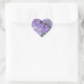 Paarse Jacaranda-boombloemen Hart Sticker (Tas)