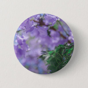 Paarse Jacaranda-boombloemen Ronde Button 5,7 Cm