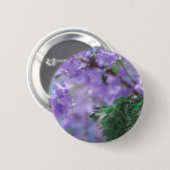 Paarse Jacaranda-boombloemen Ronde Button 5,7 Cm (Voorkant /achterkant)