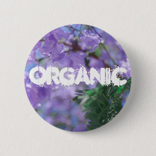 Paarse Jacaranda-boombloemen Ronde Button 5,7 Cm