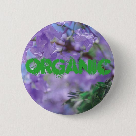 Paarse Jacaranda-boombloemen Ronde Button 5,7 Cm (Voorkant)