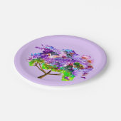 Paarse Jacaranda-boomkunst waterverf Papieren Bordje (Gekanteld)