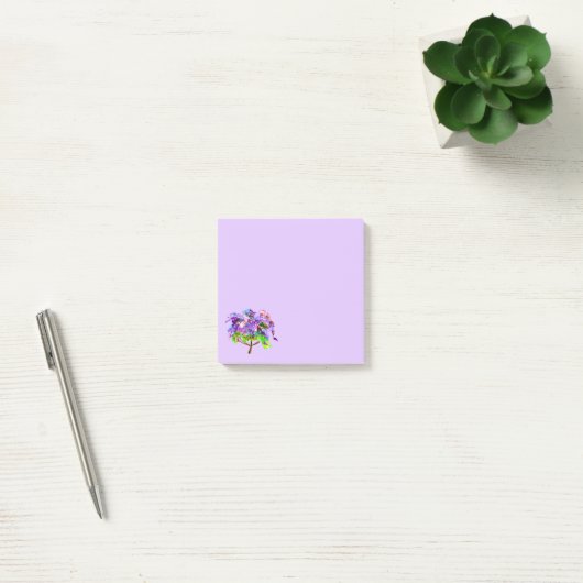 Paarse Jacaranda-boomkunst waterverf Post-it® Notes (Kantoor)