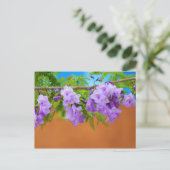 Paarse Jacaranda Flowers Briefkaart (Staand voorkant)