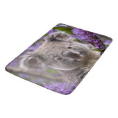 Paarse Jacaranda Koala Beer, Badmat (Gekanteld)