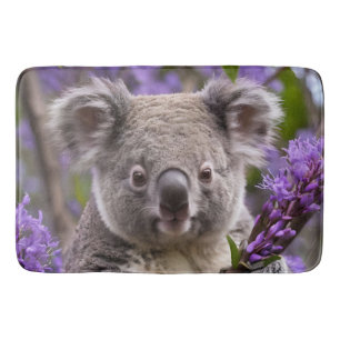 Paarse Jacaranda Koala Beer, Badmat