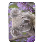 Paarse Jacaranda Koala Beer, Badmat (Voorkant Verticaal)
