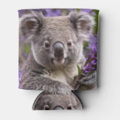 Paarse Jacaranda Koala Beer, Blikjeskoeler (Voorkant)