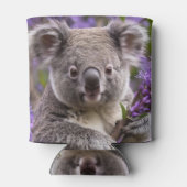 Paarse Jacaranda Koala Beer, Blikjeskoeler (Achterkant)