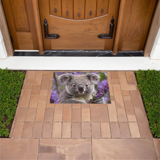 Paarse Jacaranda Koala Beer, Deurmat (Buiten)