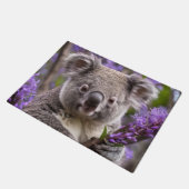 Paarse Jacaranda Koala Beer, Deurmat (Schuin)