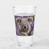 Paarse Jacaranda Koala Beer, Glas (Achterkant)