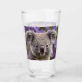 Paarse Jacaranda Koala Beer, Glas (Voorkant)