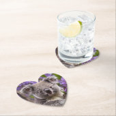 Paarse Jacaranda Koala Beer, Kartonnen Onderzetters (Insitu)