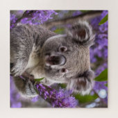 Paarse Jacaranda Koala Beer, Legpuzzel (Horizontaal)