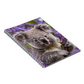 Paarse Jacaranda Koala Beer, Notitieboek (Rechterzijde)