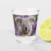 Paarse Jacaranda Koala Beer, Shot Glas (Voorkant)