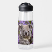 Paarse Jacaranda Koala Beer, Waterfles (Voorkant)