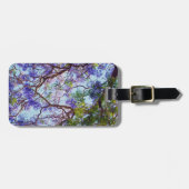 Paarse Jacaranda Tree Oil Paint, Bagagelabel (Voorkant horizontaal)