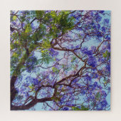 Paarse Jacaranda Tree Oil Painting, Legpuzzel (Horizontaal)