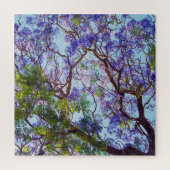 Paarse Jacaranda Tree Oil Painting, Legpuzzel (Verticaal)