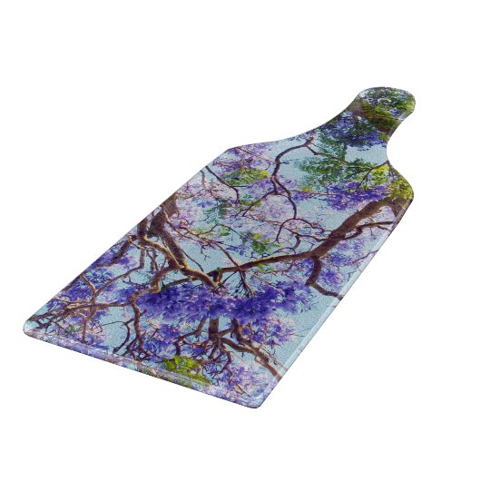 Paarse Jacaranda Tree Oil Painting, Snijplank (Hoek)