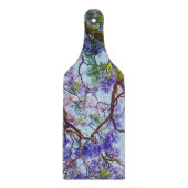 Paarse Jacaranda Tree Oil Painting, Snijplank (Voorkant)