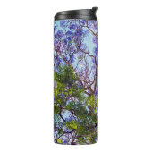 Paarse Jacaranda Tree Oil Painting, Thermosbeker (Gedraaid links)