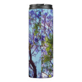 Paarse Jacaranda Tree Oil Painting, Thermosbeker (Achterkant)