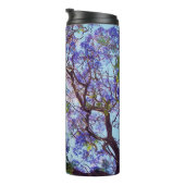 Paarse Jacaranda Tree Oil Painting, Thermosbeker (Geroteerd rechts)