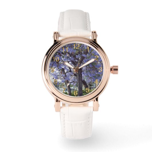 Paarse Jacarandas River Murray Renmark, Horloge (Voorkant)