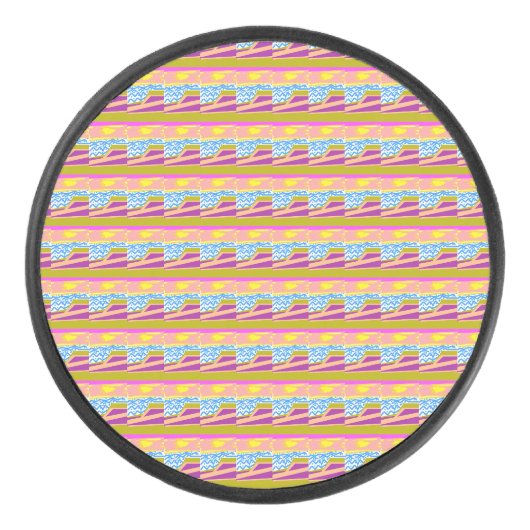 Paarse Jacht Hockey Puck (Voorkant)
