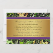 Paarse jachtCamo Bachelorette Kaart (Achterkant)