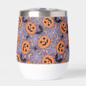 Paarse Jack-O-Lantern Halloweenpatroon (Voorkant)