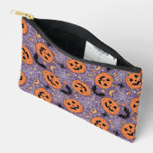 Paarse Jack-O-Lantern Halloweenpatroon Etui (Open)