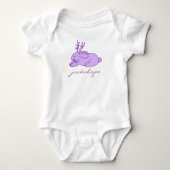 Paarse Jackalope Romper (Voorkant)