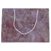 Paarse Jade Marble Print Groot Cadeauzakje (Voorkant)