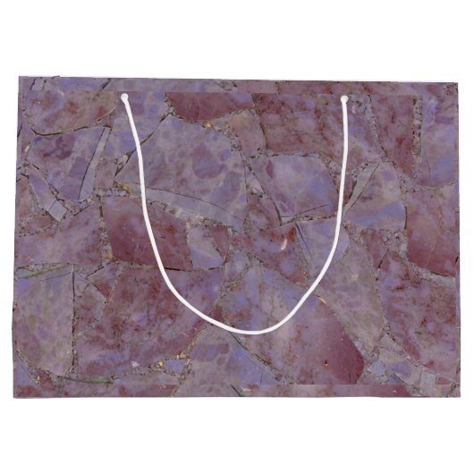 Paarse Jade Marble Print Groot Cadeauzakje (Achterkant)