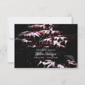 Paarse Japans Maple Memorial Service uitnodiging (Voorkant)