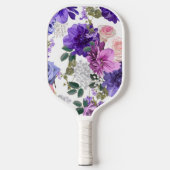 Paarse Japanse bloemen Pickleball Paddle (Voorkant)